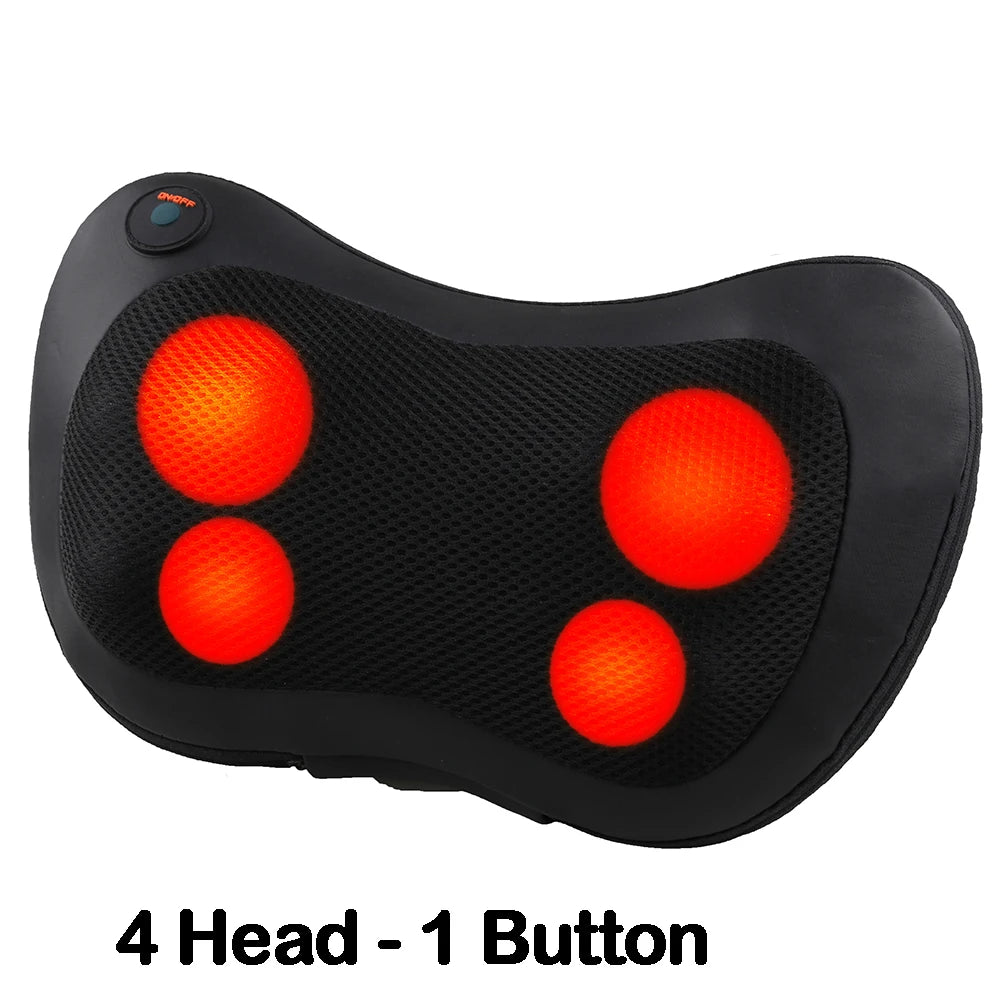 Massage Pillow ​For Head Relax Electric Shoulder Back Shiatsu Neck Massage,3 Speed